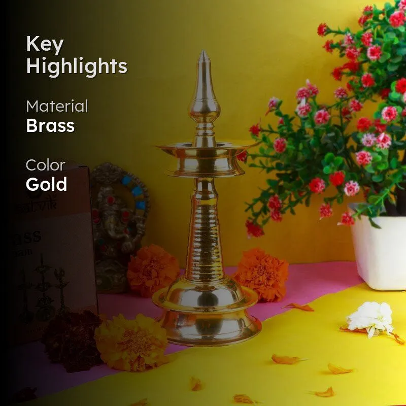 Vibhava Brass Lamp - Small media 2