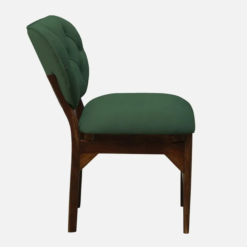 Racknest Rose Wood Accent Chair - Green media 5