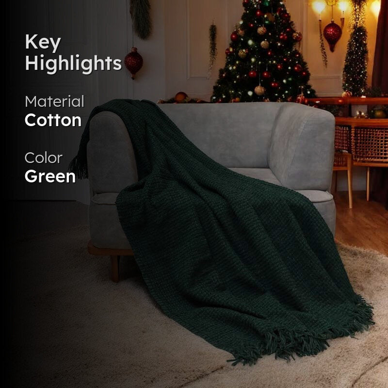 Mistletoe Moments Cotton Throw media 2