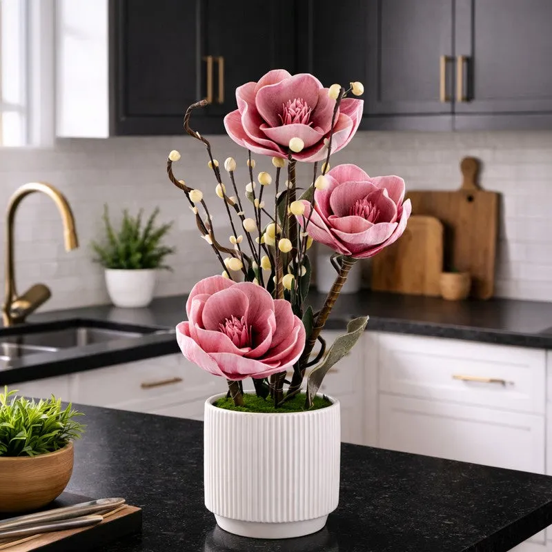 AarviDecor Petal Bloom Foam Artificial Plants media 4