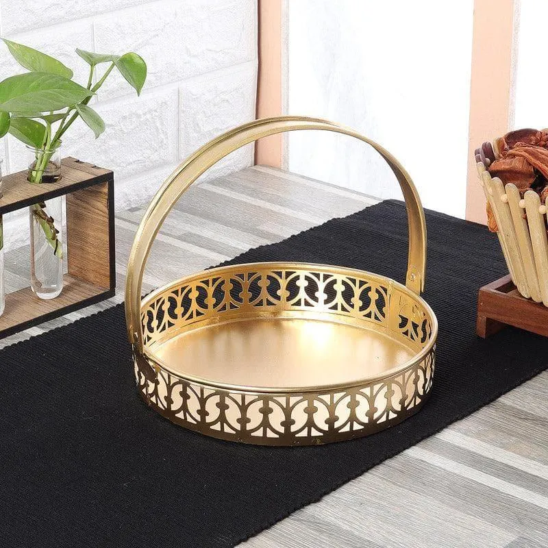 Arsh Rounf Iron Storage Basket media 1