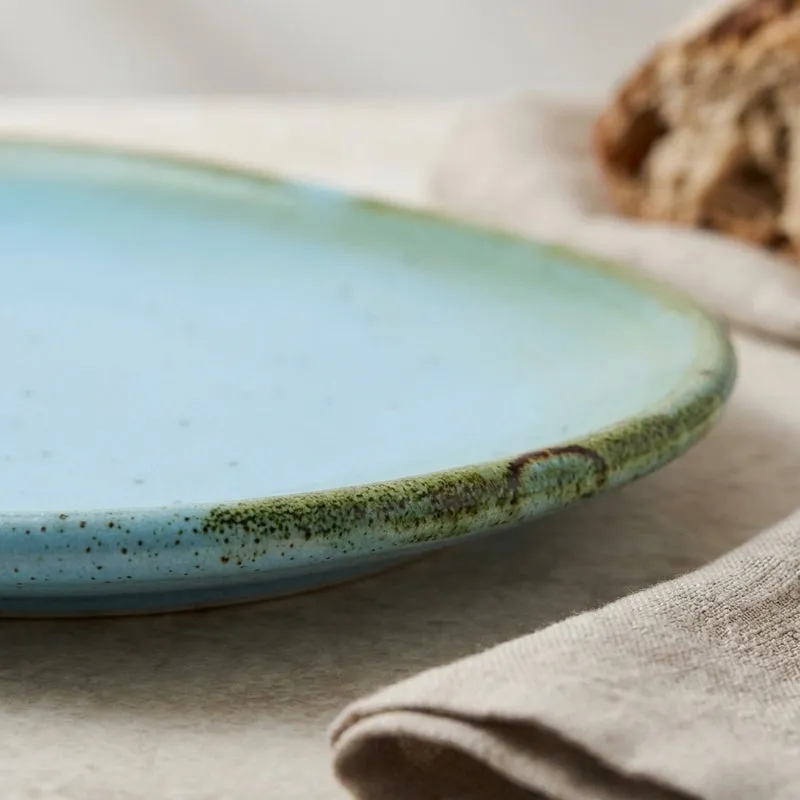 Nawab Oval Stoneware Plate - Large media 2