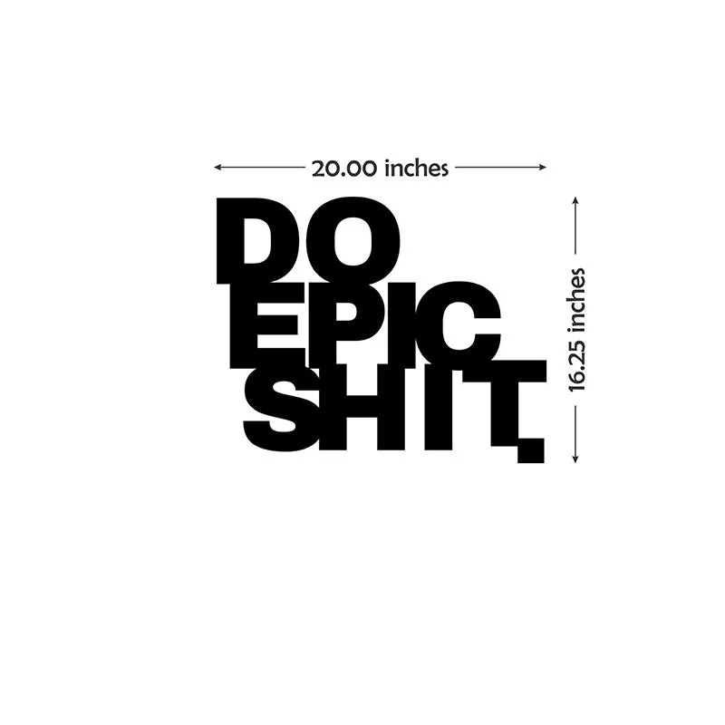 Do Epic Shit Iron Wall Accent media 5