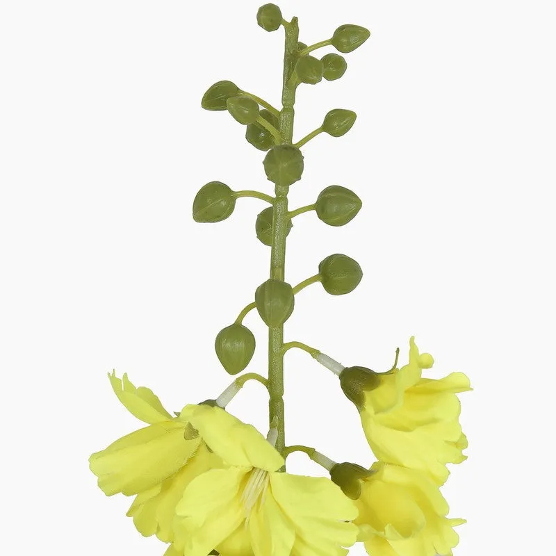 Petal Glow (Yellow) Chic Artificial Flower - Set Of Two media 6