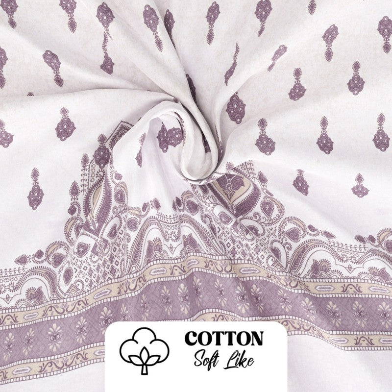 Zevric Bedsheet (Purple) - 115 GSM media 6