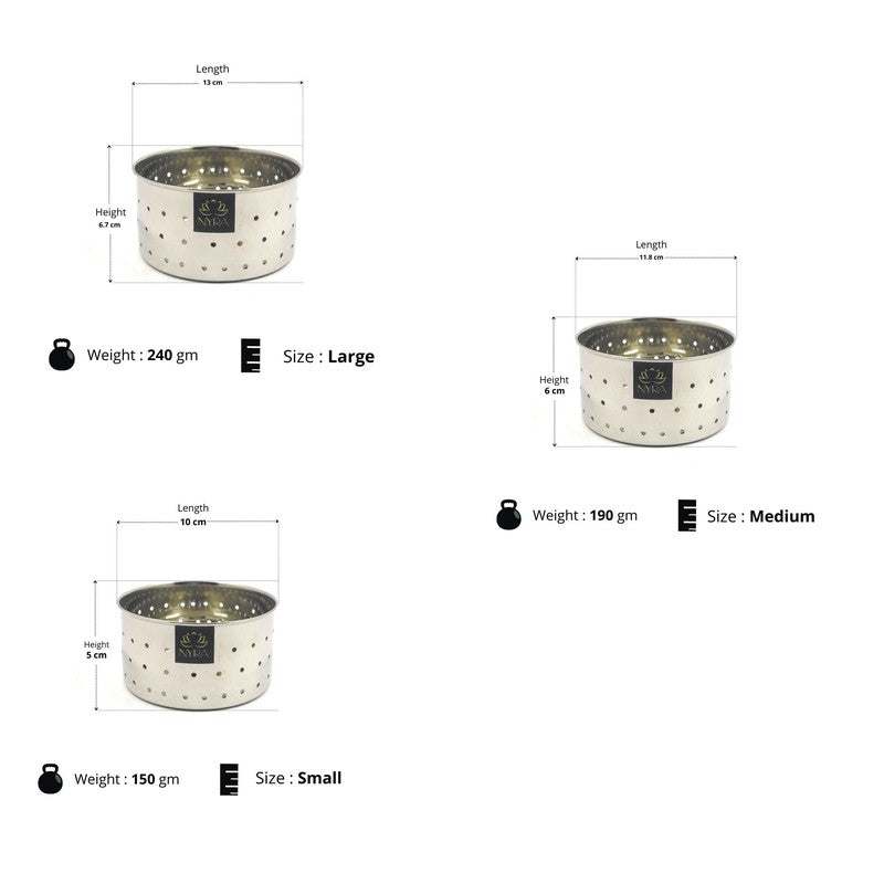 Hive Silver Stainless Steel Containers - Set Of Three media 9