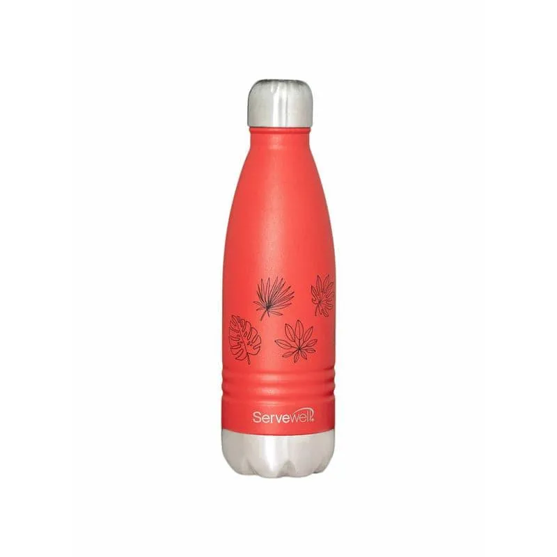 Leafy Mate Hot & Cold Thermos Bottle (Red) - 500 mL media 4