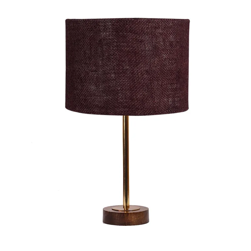 Sienna I Rodin Wooden Table Lamp - Brown,Gold media 4