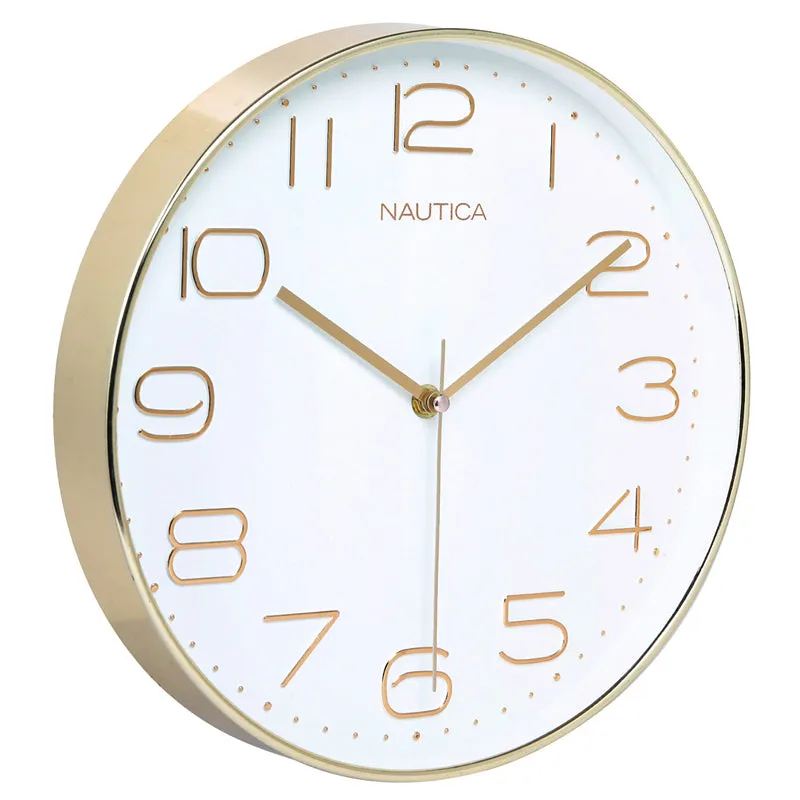 Oura Analog Wall Clock - White & Gold media 3