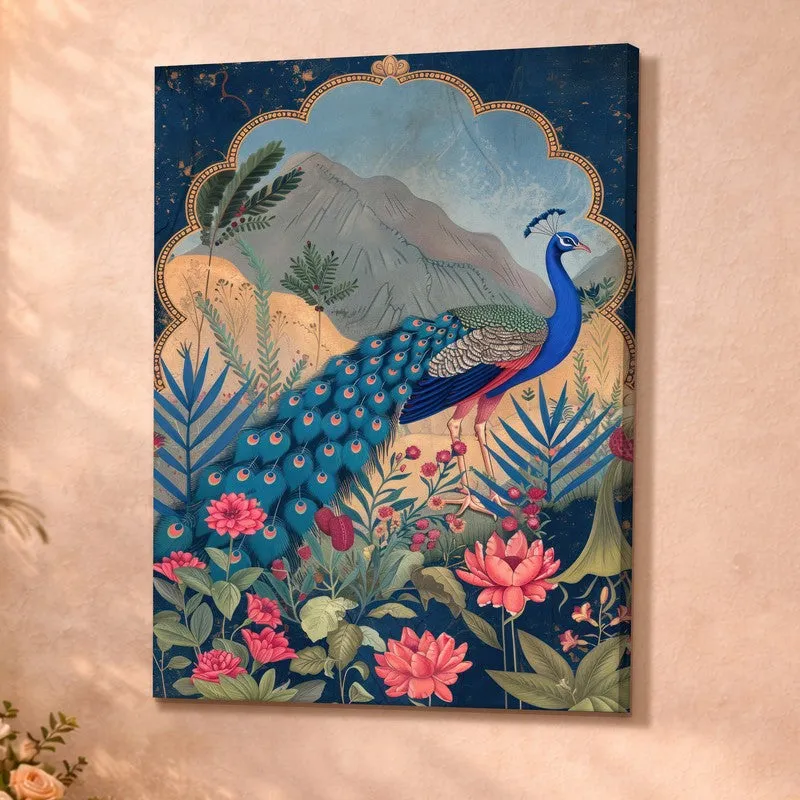 Peacock Garden Canvas Wall Art & Paintings media 4