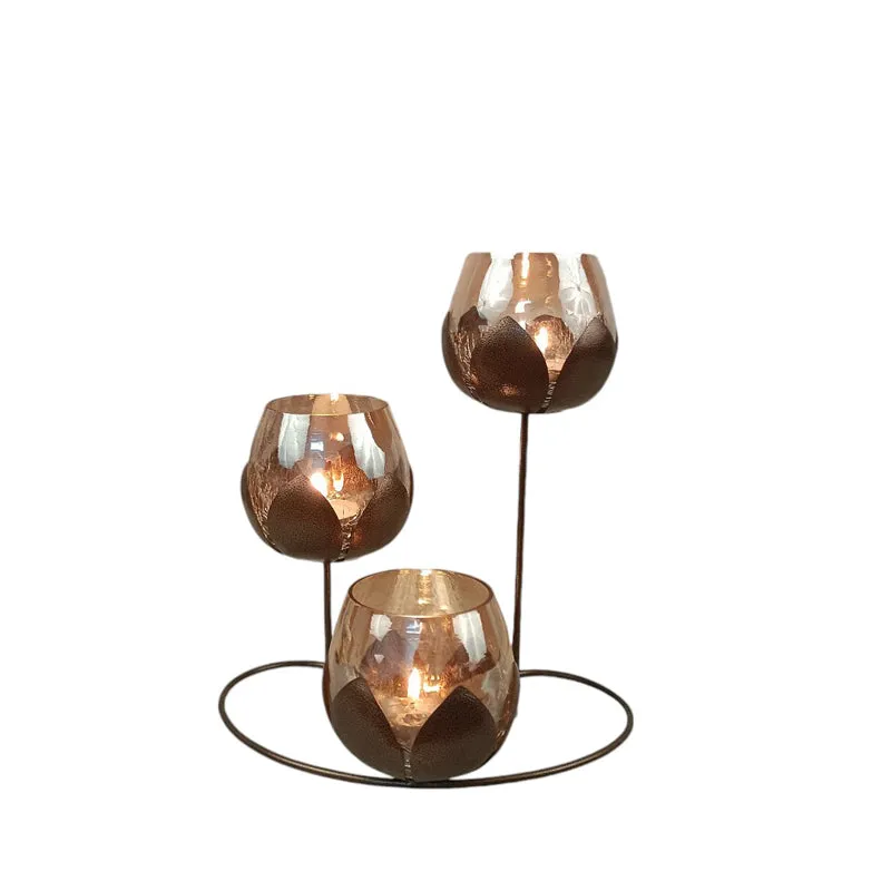 Anvisha Lotus Tealight Candle Holder media 4