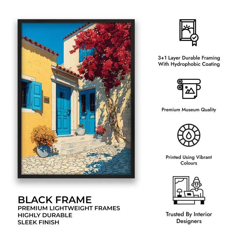 Petal shade Canvas Wall Painting - Black Frame media 10