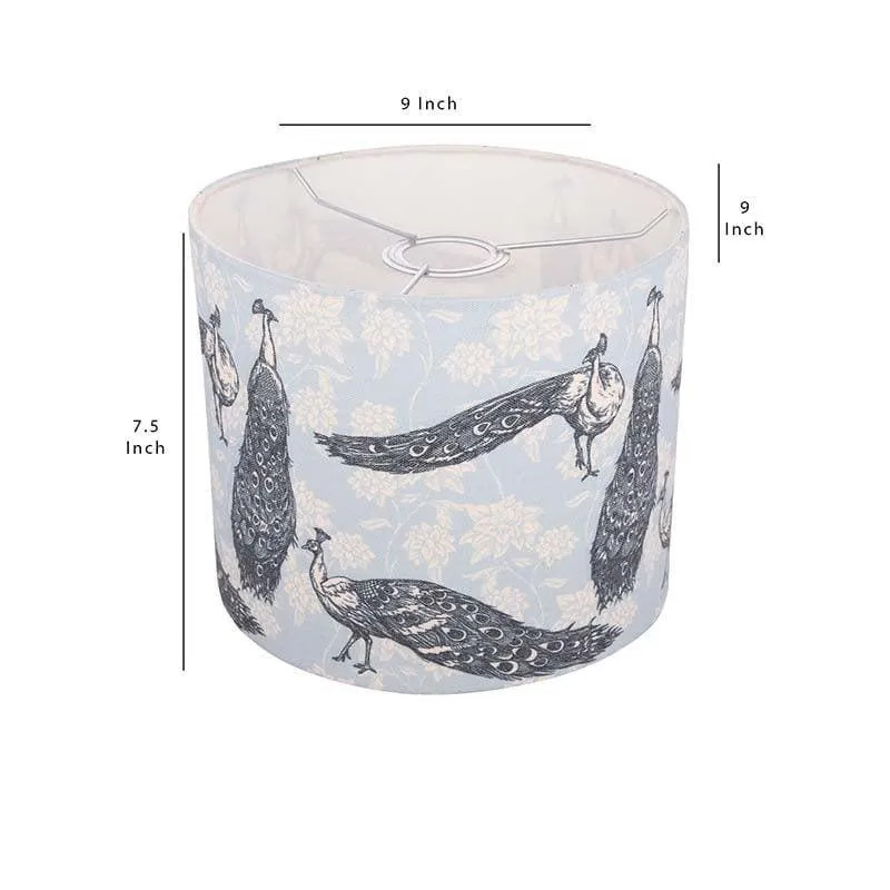 Prancing Peacocks Fabric Ceiling Lamp media 5