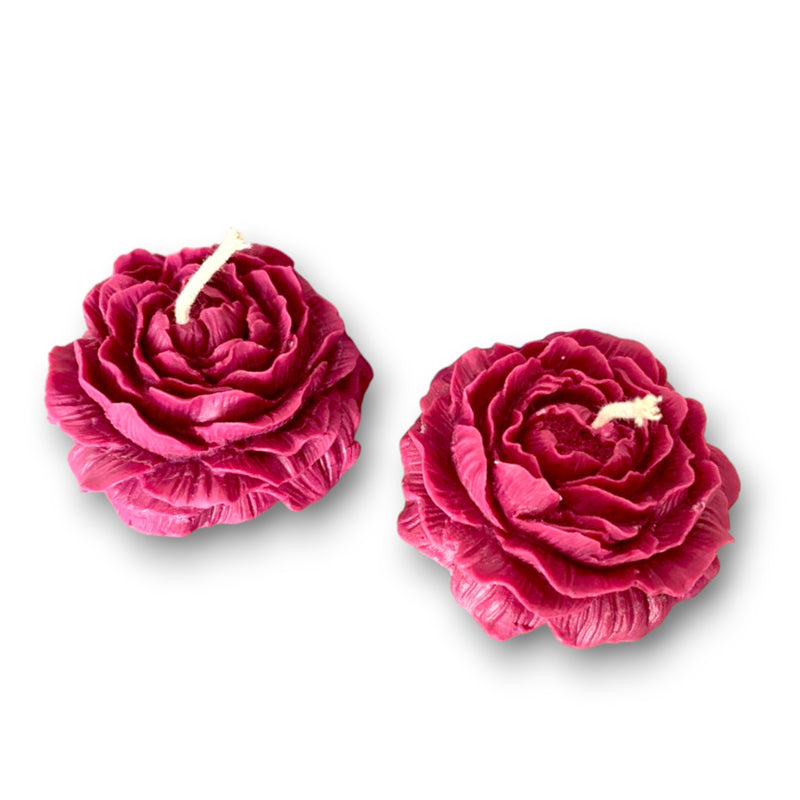 Bloom Elegance Rose Scented Candles - Set Of Two media 5