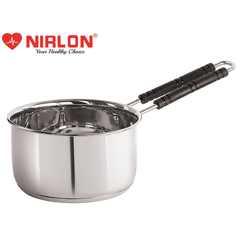 Nirlon Steel Saucepan - 1800 ML/7 Inches - 1800 ML