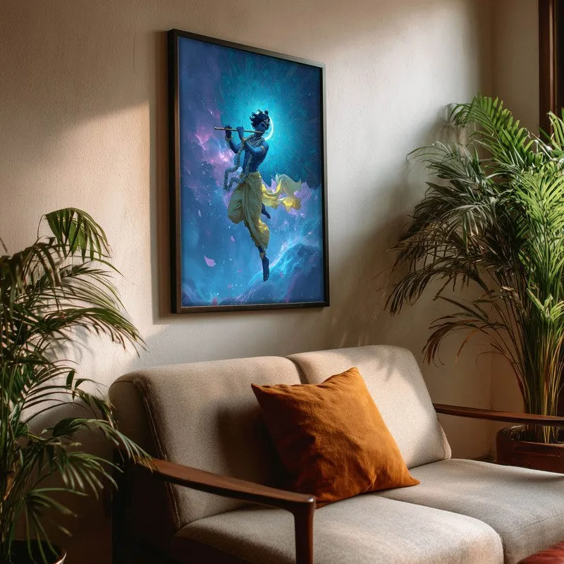 Lord Krishnas Cosmic Divine Dance IV Archival Paper Wall Art media 3