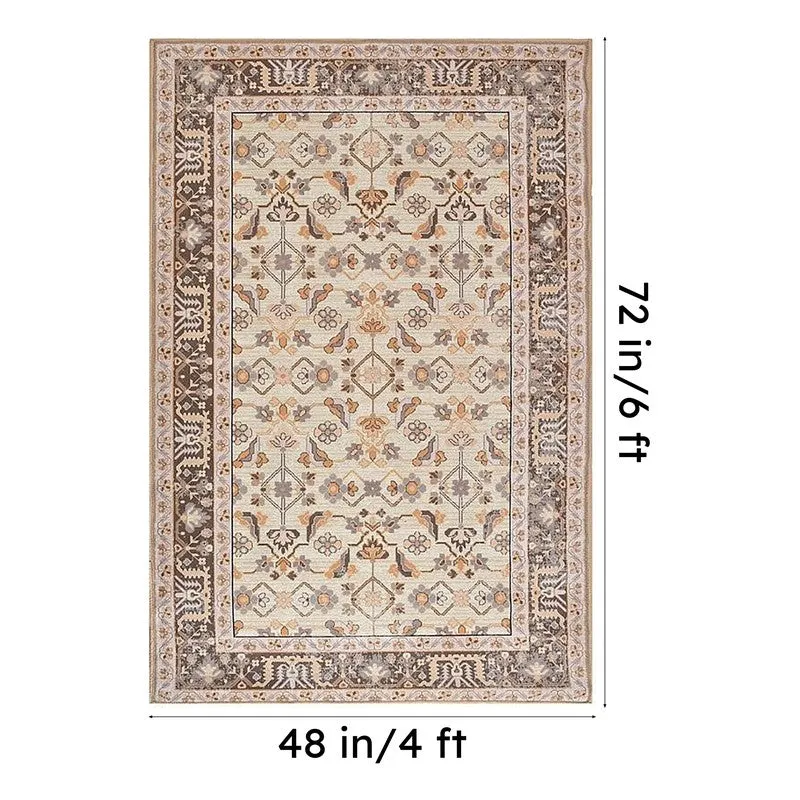 Simin Velvet Rectangle Anti-Skid Carpet - 8