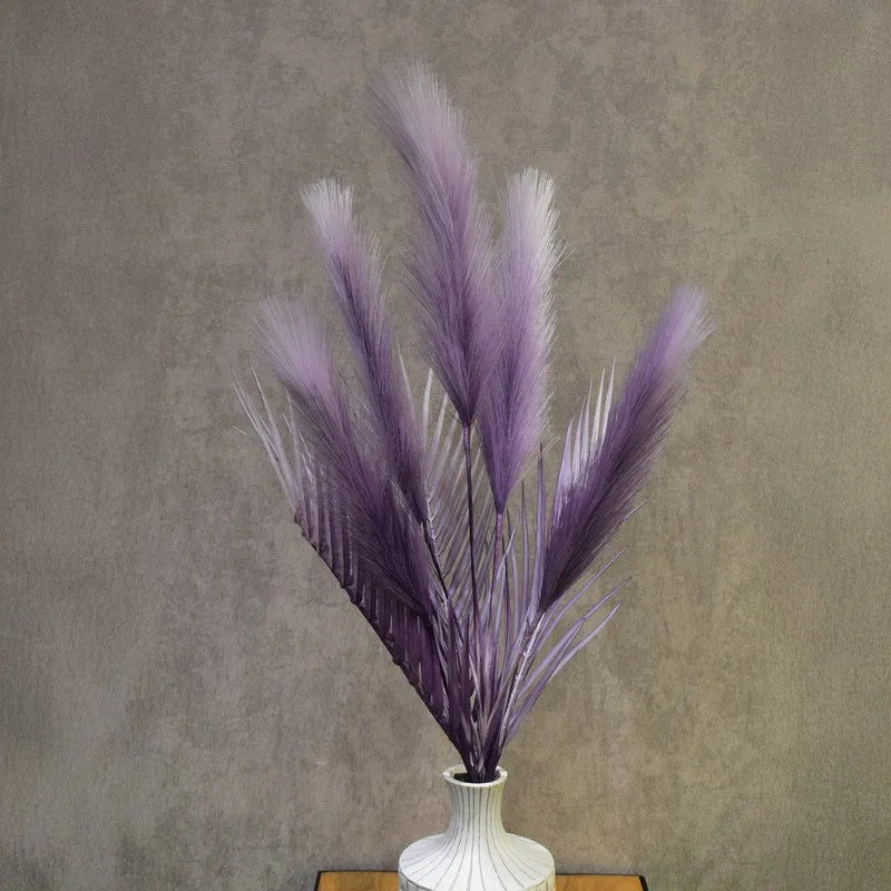 Real Look Artificial Pampas Flower - Purple media 4