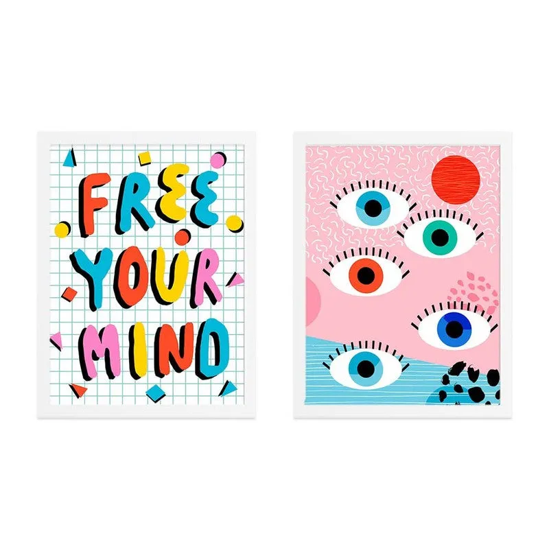 Vision Art Paper Wall Painting With MDF Frame - Set Of Two media 3