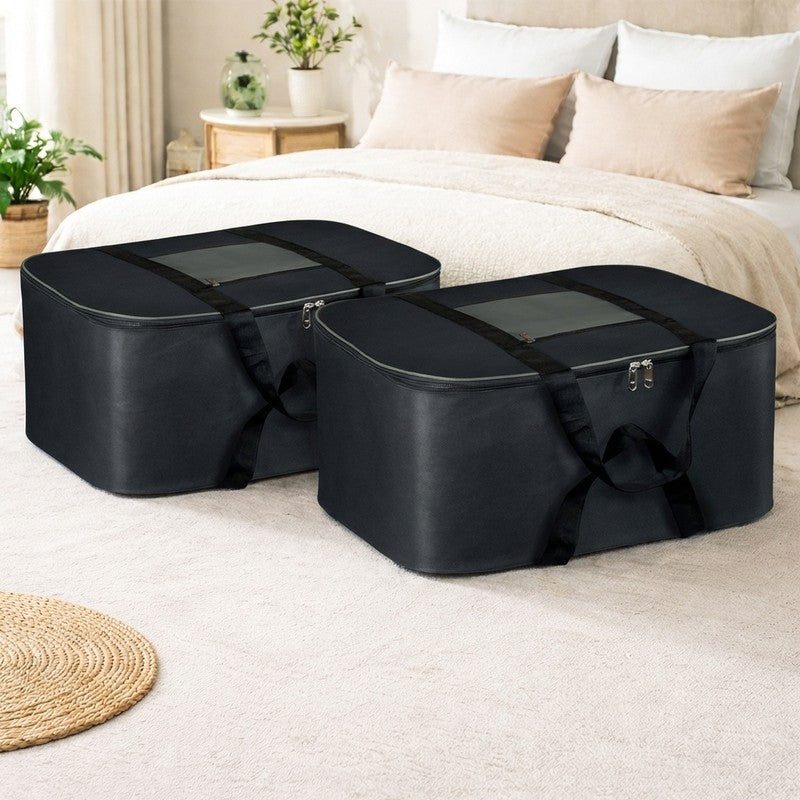 Laxis ClosetFlow Nylon Cloth Organizers - Set Of Two