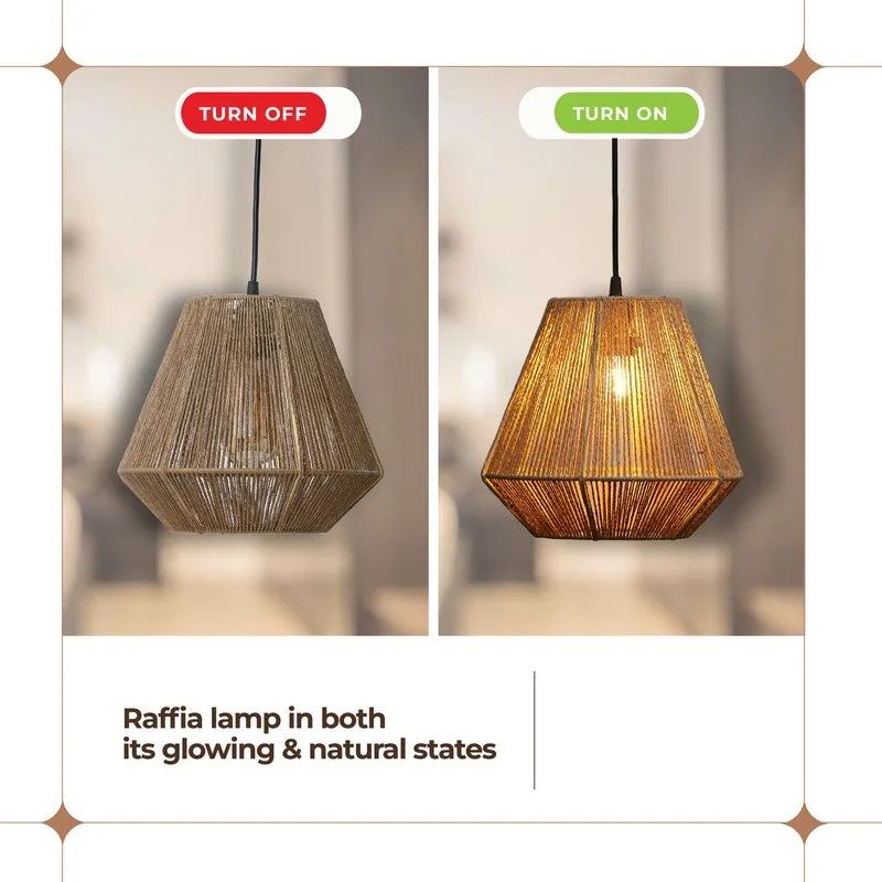 Brennor Raffia Ceiling Lamp media 7