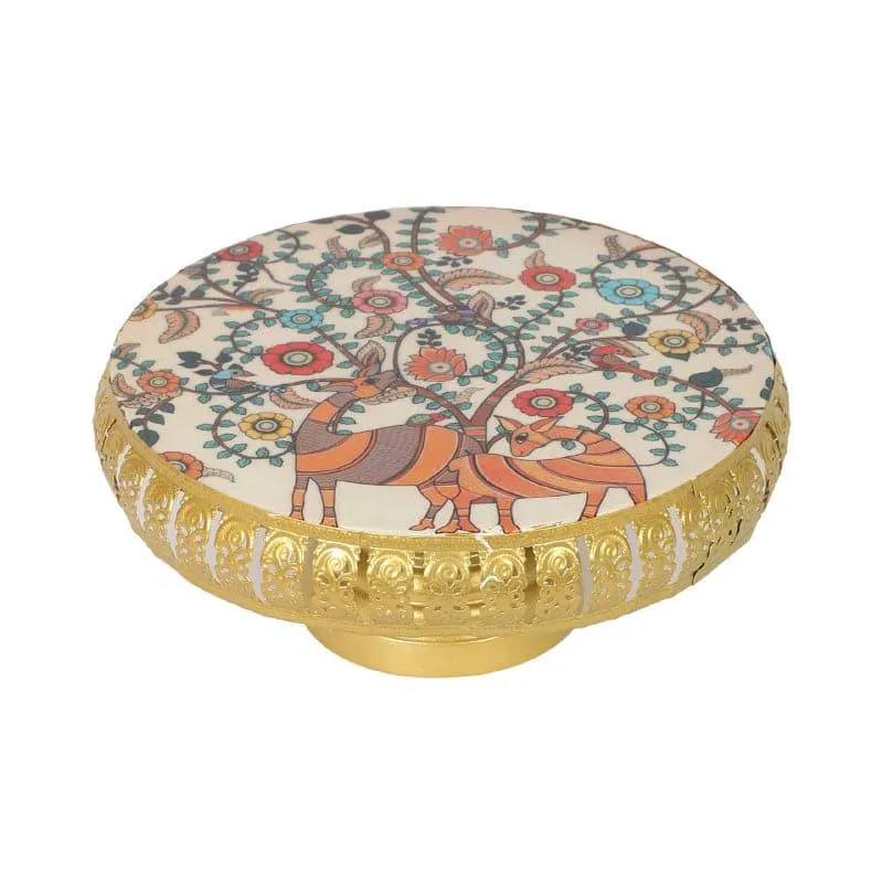 Blossom Spread Cake Stand With Knife & Server media 3