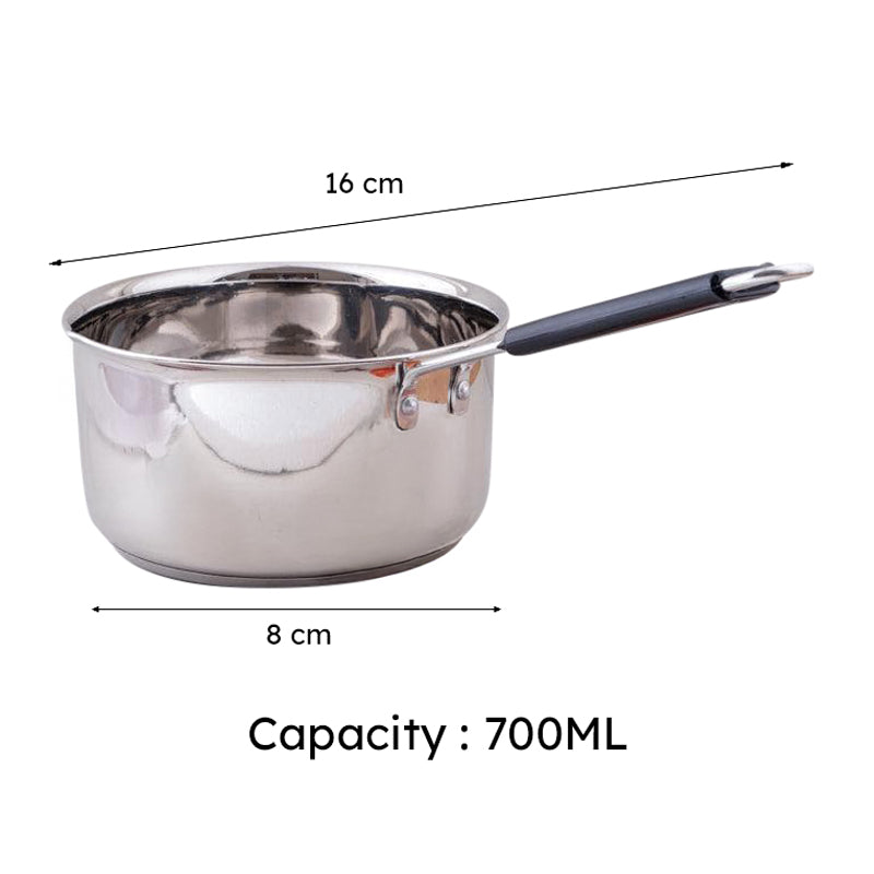 Steel Sizzle Slinger Saucepan 700 ML / 5 Inches media 6