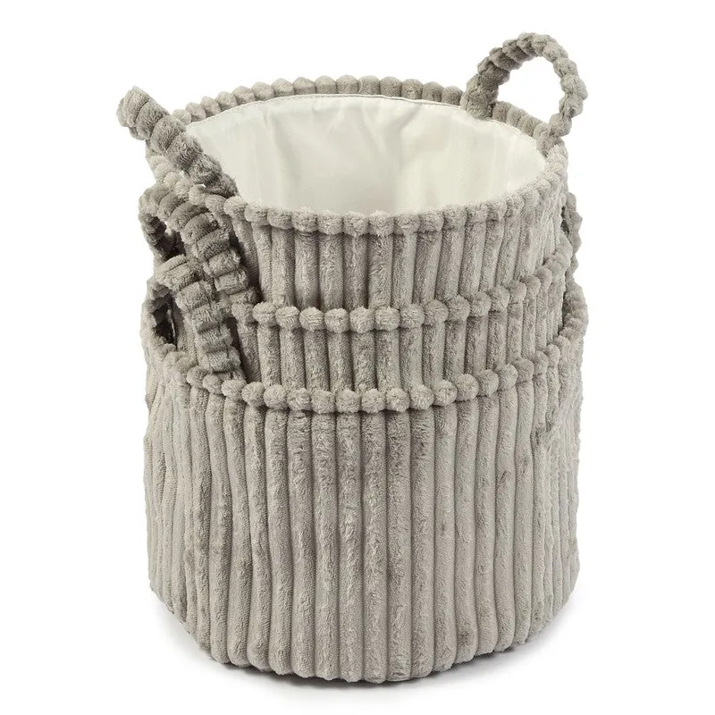 LineNest Fabric Storage Basket (Grey) - Set of Three media 6