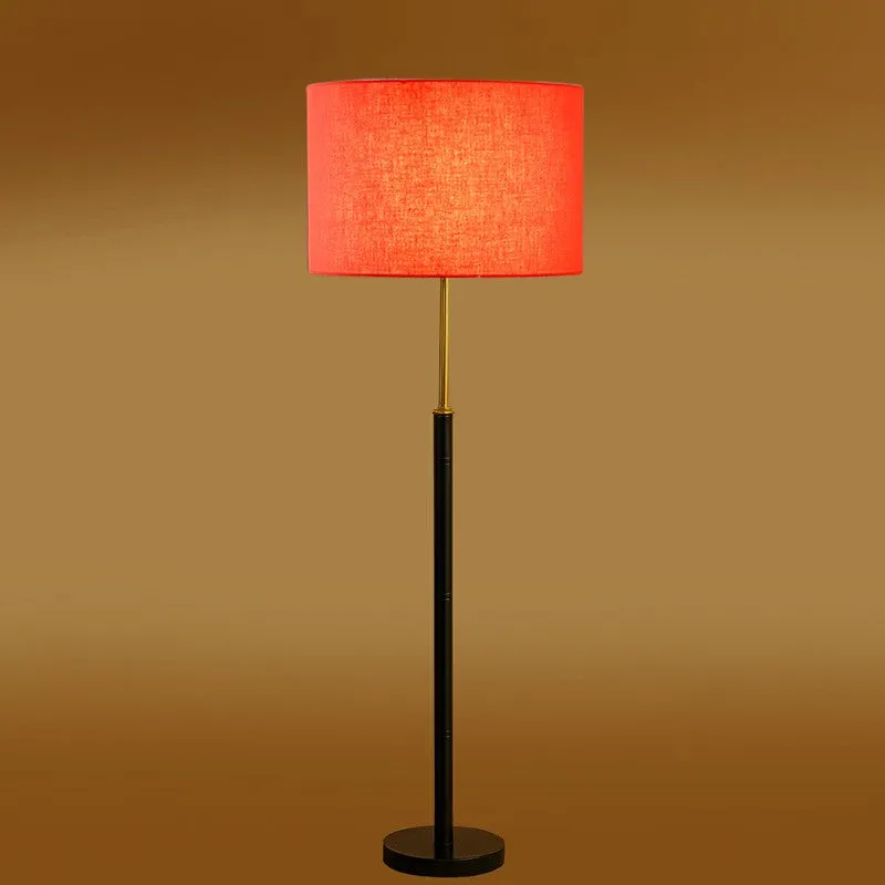 Nordic Glow Wooden Floor Lamp - Orange media 7
