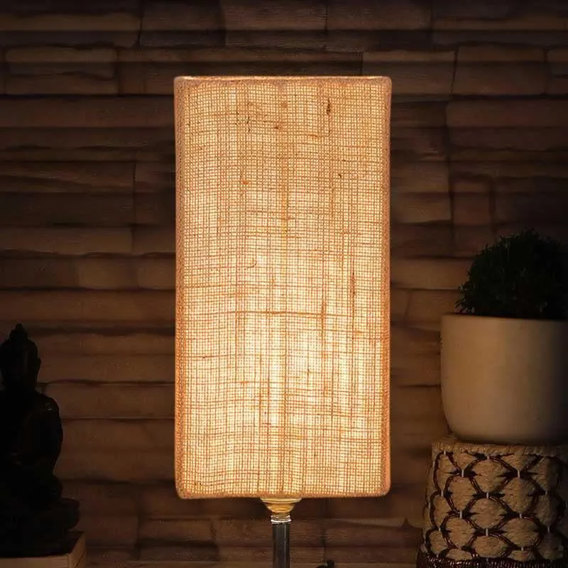 Sikoya Jute Fabric Table Lamp - Beige,Brown media 3