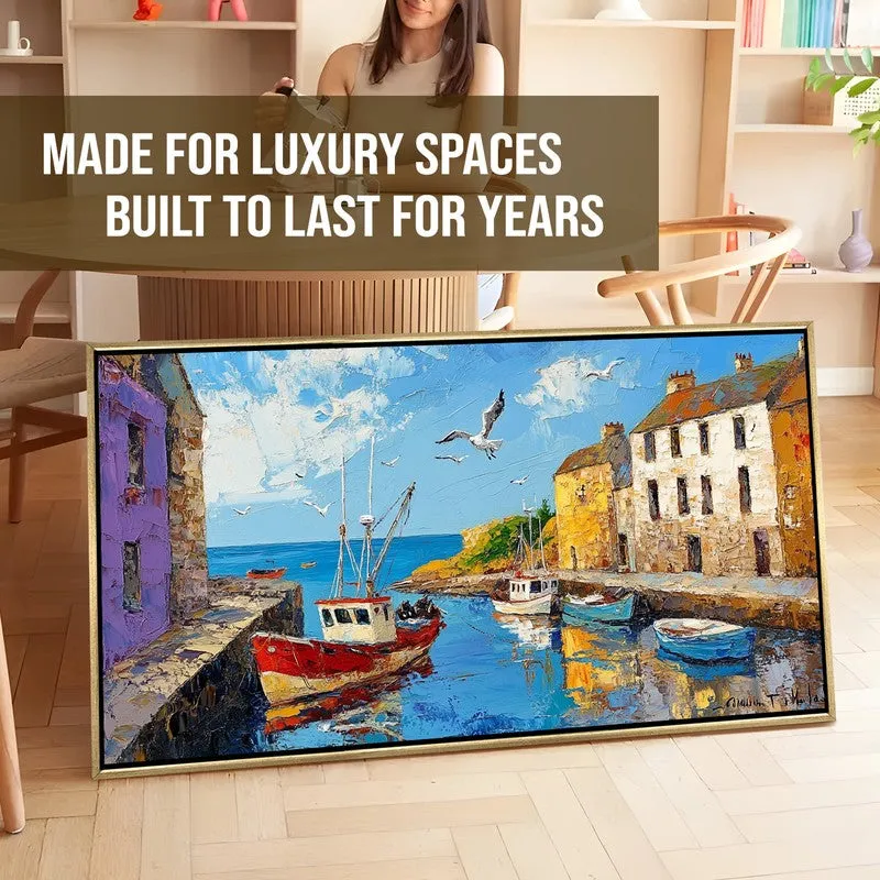 Wharf Dreams Canvas Wall Painting With Frame media 7
