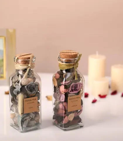 Glass · Dried Flowers & Leaves