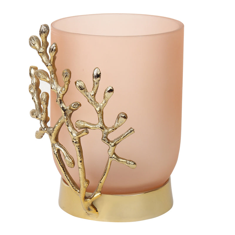 Roscoe Gemma Vase - Peach & Gold media 4