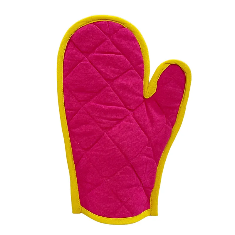 Swayam Teplo Kitchen Gloves (Pink & Yellow) - Set Of Two media 5
