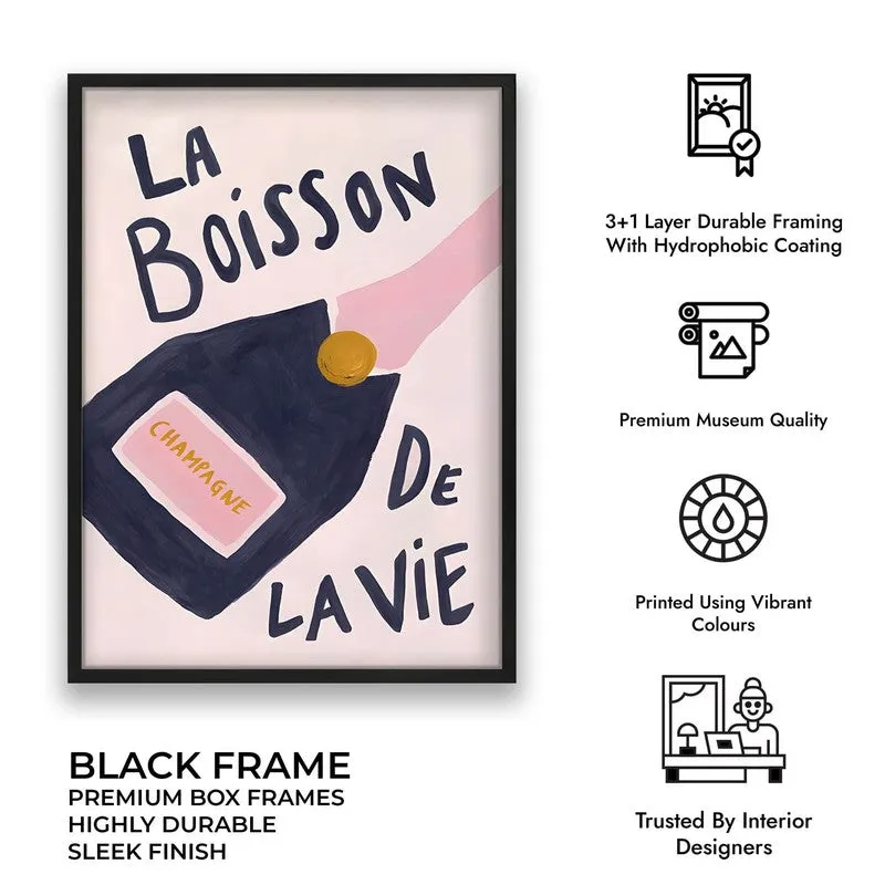 La Boisson Archival Canvas Wall Art - Black media 10
