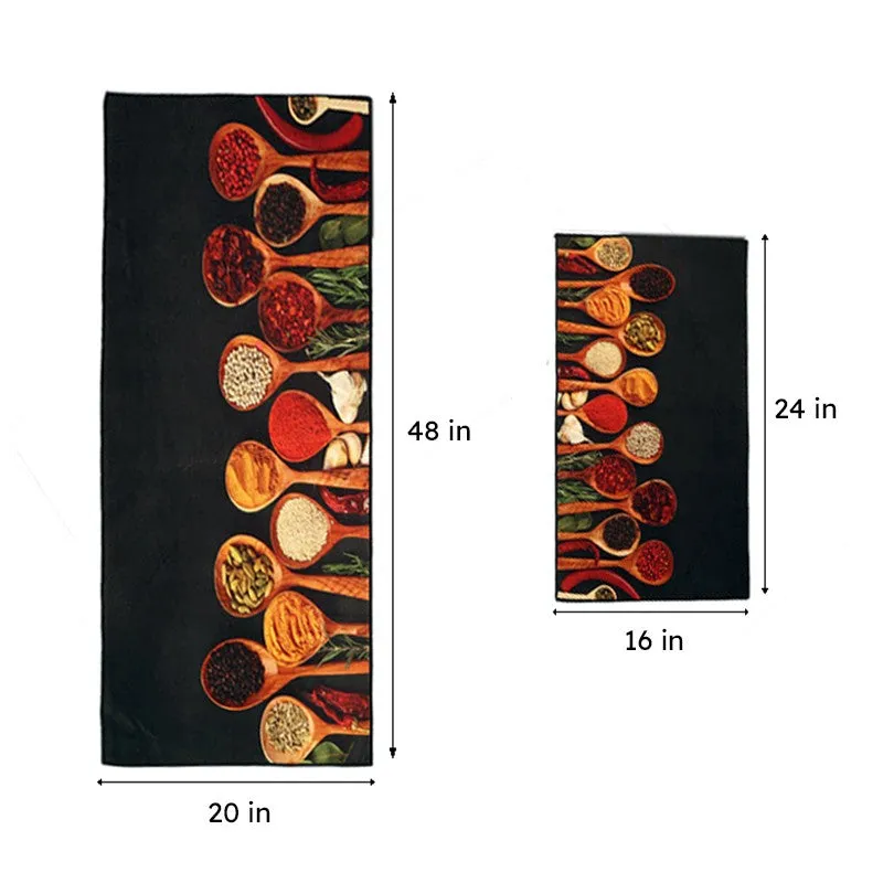 Spice Club Kitchen Nylon Runner Rug - Set Of Two media 7