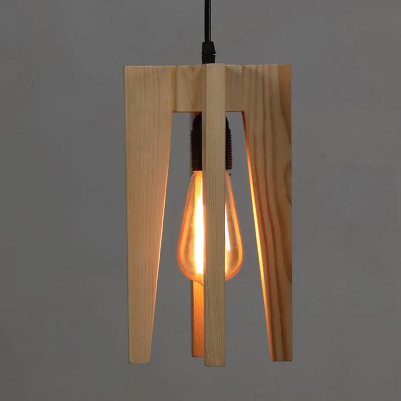 Lancel Single Wooden Ceiling Lamp media 4