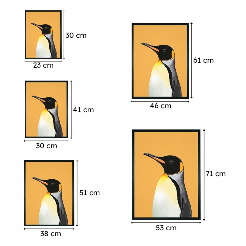 Solitary Penguin Wall Art With Resin Frame media 8