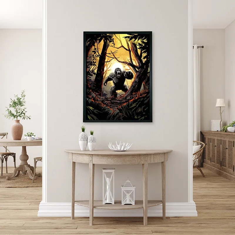 Gorilla Chase Wall art media 4