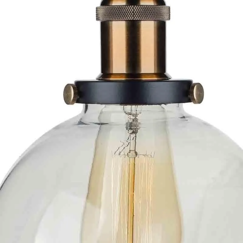 Vintage Orb Glass Ceiling Lamp - Transparent media 6