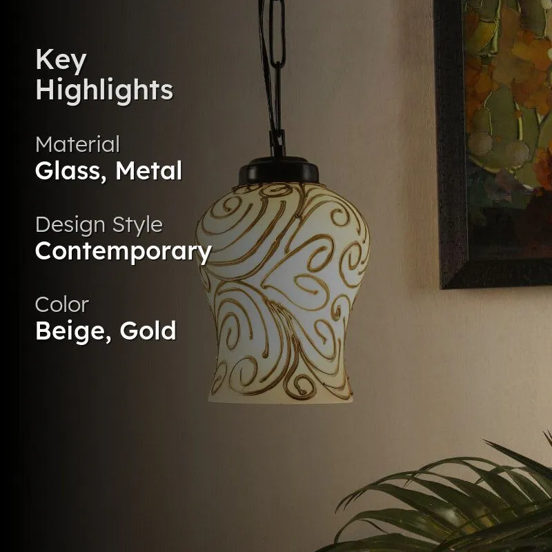 Misty Spread Glass Ceiling Lamp media 2