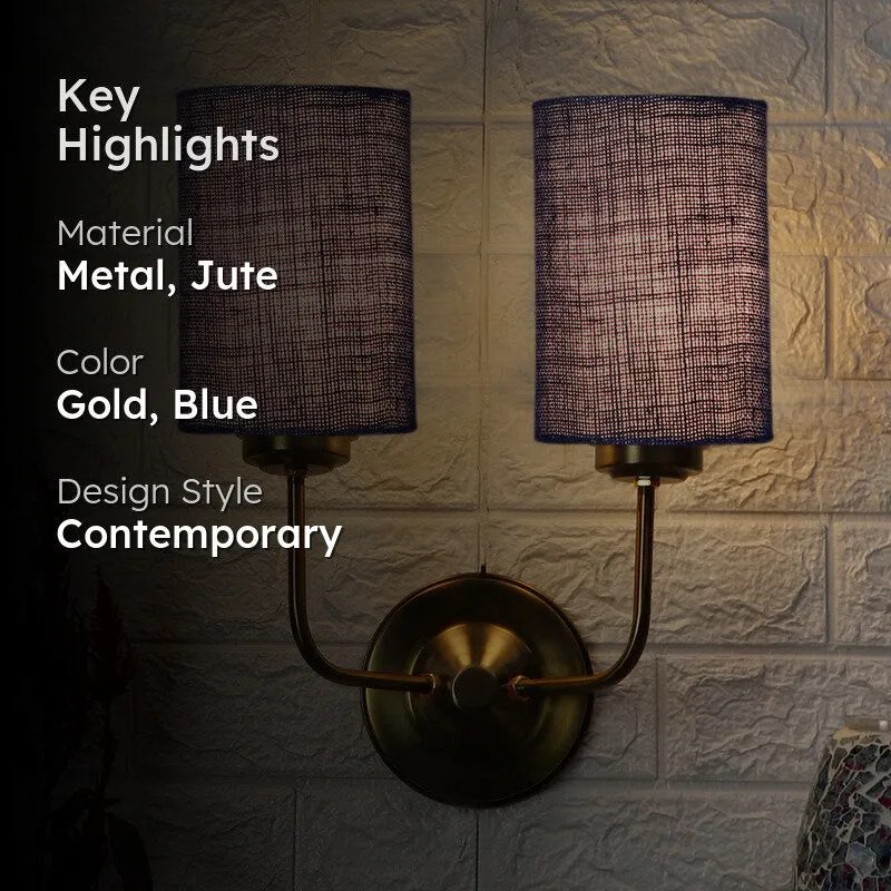 Lumoire Duo Metal Wall Lamp - Blue media 2
