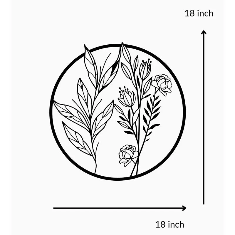 Natura Flower Black Iron Wall Accent media 5