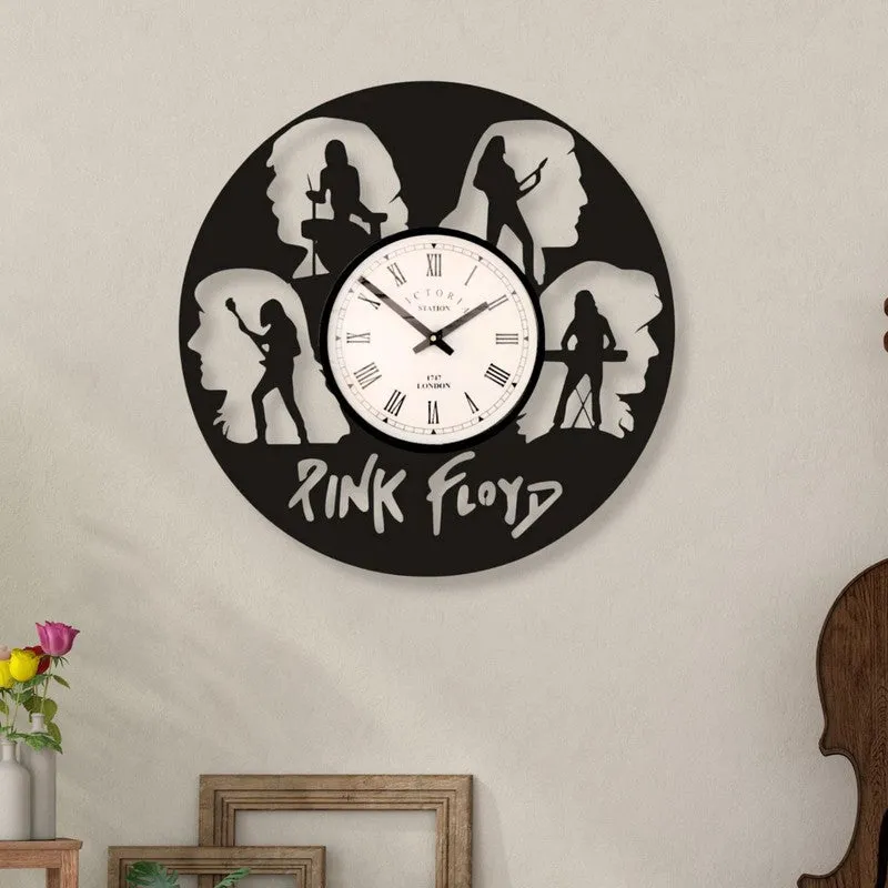 Pink Floyd Steel Analog Wall Clock - Black media 1