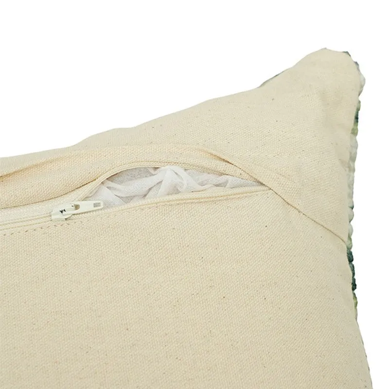 PixelMosaic Cushion Cover (Green) - Set Of Five media 7