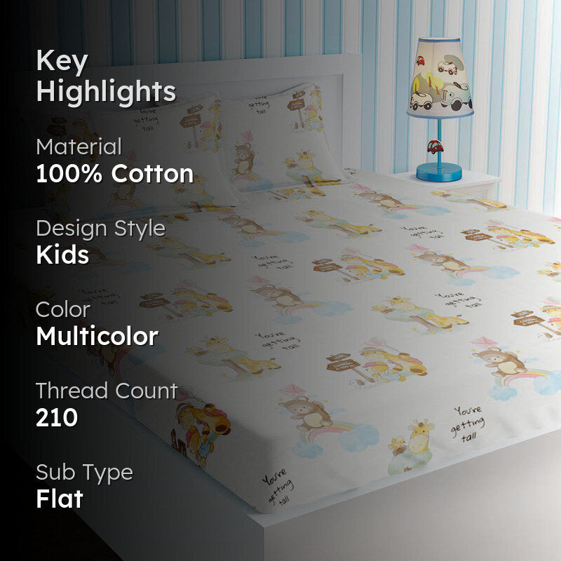 Jungle Book Kids Cotton Bedsheet - 210 TC media 2