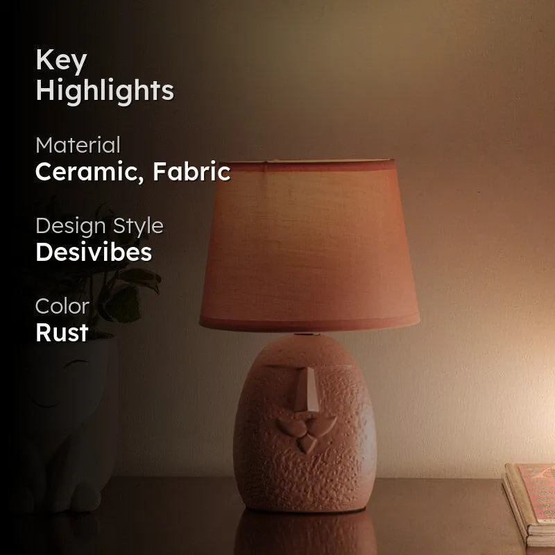 Master Moustache Ceramic Table Lamp - Rust media 2