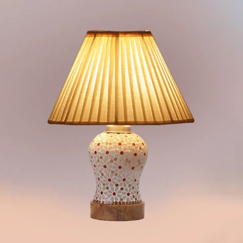 Harmyra Pleatra Wooden Table Lamp - Multicolor media 6