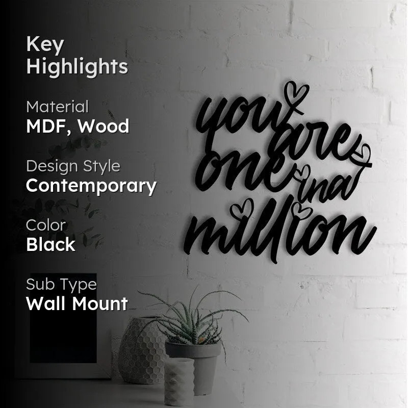 One In A Million MDF & Wooden Wall Accent media 2