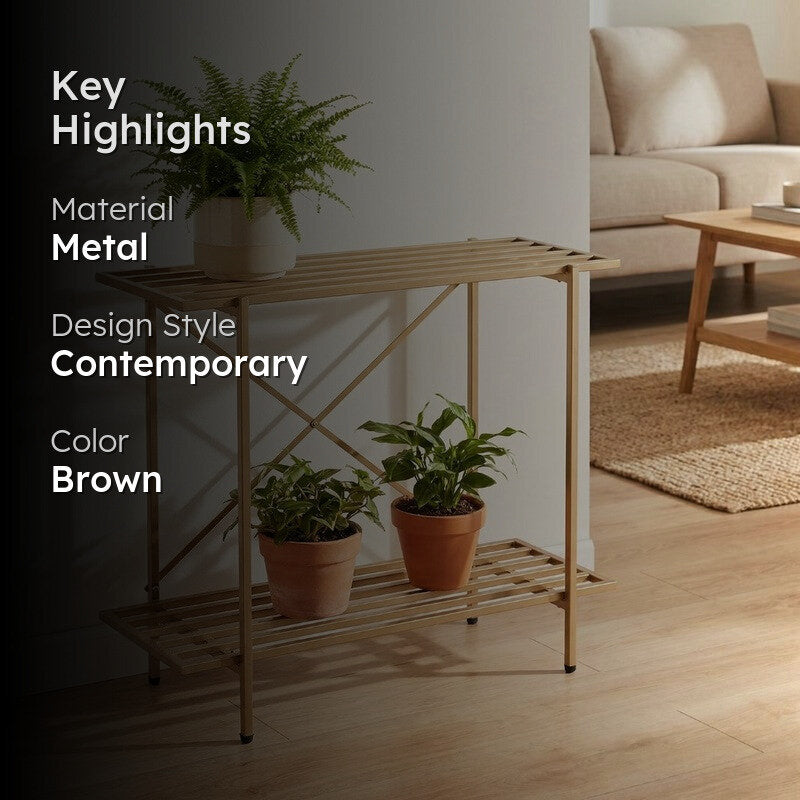 Verdex Metal Planter Stand - Brown media 2